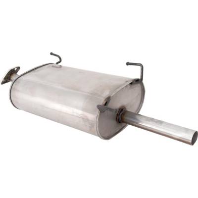 Rareelectrical - New Aluminized Muffler Compatible With Nissan Sentra Gxe 4 Cyl 1.8L Sentra Ca 4 Cyl 1.8L Sentra S 4 - Image 3