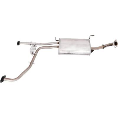 Rareelectrical - New Aluminized Muffler Compatible With Infiniti Nissan Pathfinder Se 6 Cyl 3.5L Qx4 Base 6 Cyl 3.5L - Image 4