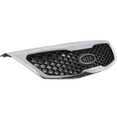 Rareelectrical - New Chrome Shell Grille Assembly Compatible With Kia Sorento Ex 6 Cyl 3.5L Sorento Lx 4 Cyl 2.4L - Image 3