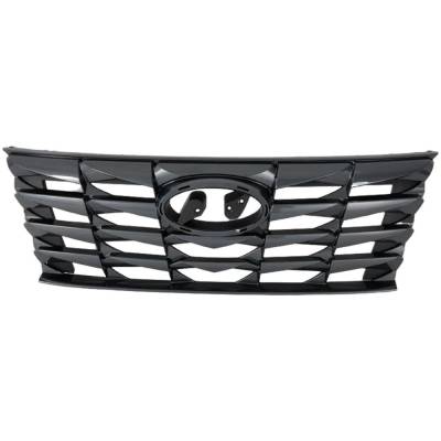 New Painted Gray Grille Assembly Compatible With Hyundai Tucson Essential 4 Cyl 2.5L Tucson Sel