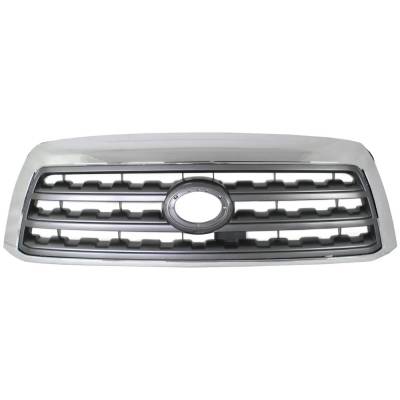 New Gray Insert Grille Assembly Compatible With Toyota Sequoia Sr5 8 Cyl 5.7L Sequoia Sr5 8 Cyl 4.7L
