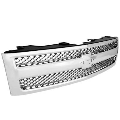 Rareelectrical - New Grille Assembly Compatible With Chevrolet Silverado 1500 Wt 6 Cyl 4.3L Silverado 1500 Ltz 8 Cyl - Image 3