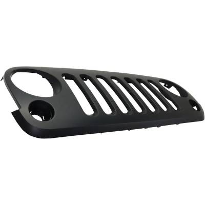 Rareelectrical - New Paintable Grille Assembly Compatible With Jeep Wrangler Jk Unlimited Sahara 6 Cyl 3.6L Wrangler - Image 2