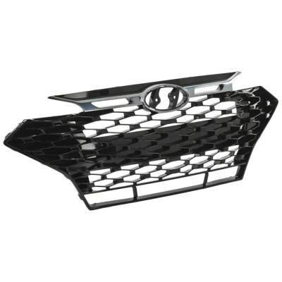 Rareelectrical - Upper Grille Assembly Compatible With Hyundai Elantra Sport 4 Cyl 1.6L 2019-2020 Hy1200246 - Image 2