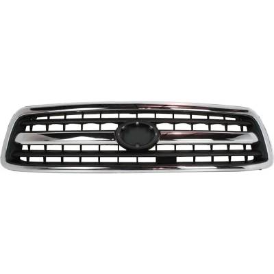 New Chrome Shell Grille Assembly Compatible With Toyota Tundra Base 6 Cyl 3.4L Tundra Sr5 6 Cyl 3.4L