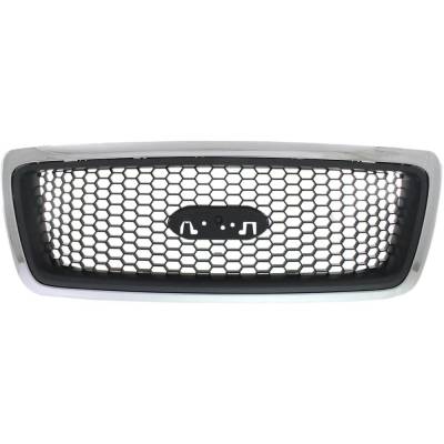 New Grille Assembly Compatible With Ford F-150 Xlt 6 Cyl 4.2L F-150 Xlt 8 Cyl 5.4L F-150 Xlt 8 Cyl