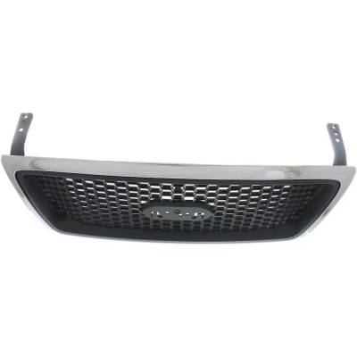 Rareelectrical - New Grille Assembly Compatible With Ford F-150 Xlt 6 Cyl 4.2L F-150 Xlt 8 Cyl 5.4L F-150 Xlt 8 Cyl - Image 4