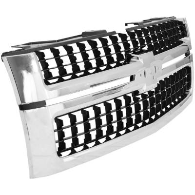 Rareelectrical - New Cross Bar Grille Assembly Compatible With Chevrolet Silverado 2500 Hd Lt 8 Cyl 6.6L Silverado - Image 3