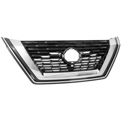 Rareelectrical - New Black Grille Assembly Compatible With Nissan Rogue Sv 4 Cyl 2.5L Rogue Sv 3 Cyl 1.5L Rogue Sl 4 - Image 3