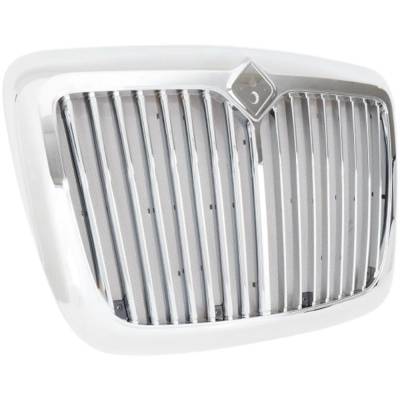 Rareelectrical - New Chrome Grille Assembly Compatible With International Prostar Pro Lf647 6 Cyl 12.5L Prostar Pro - Image 3
