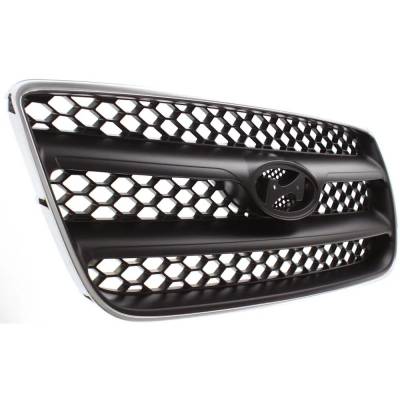Rareelectrical - New Chrome/Painted Black Grille Assembly Compatible With Hyundai Santa Fe Gl 6 Cyl 3.3L Santa Fe Gls - Image 3