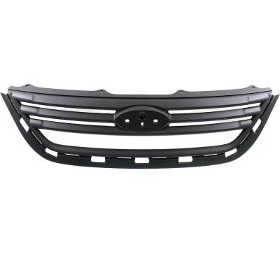 New Primed Grille Assembly Compatible With Ford Fiesta Se 4 Cyl 1.6L Fiesta S 4 Cyl 1.6L Fiesta Sel