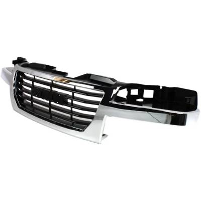 Rareelectrical - New Chrome/Black Insert Grille Assembly Compatible With Gmc Canyon Wt 4 Cyl 2.9L Canyon Z71 Sl 5 Cyl - Image 3