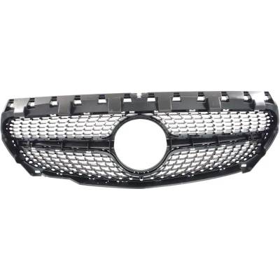 New Textured Black Grille Assembly Compatible With Mercedes Benz Cla250 4Matic 4 Cyl 2.0L Cla250