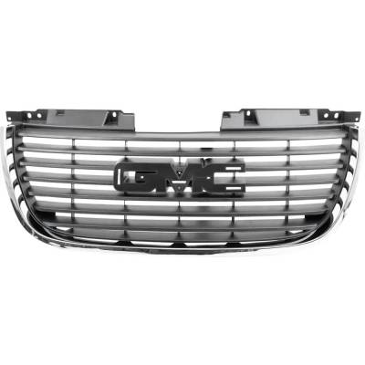 Rareelectrical - New Chrome Shell Grille Assembly Compatible With Gmc Yukon Xl 1500 Slt 8 Cyl 5.3L Yukon Sle 8 Cyl - Image 2