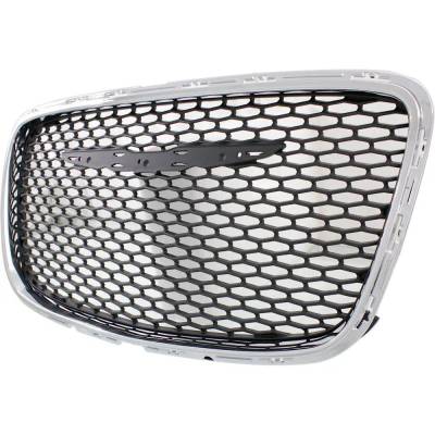 Rareelectrical - New Chrome Shell Grille Assembly Compatible With Chrysler 300 C 8 Cyl 5.7L 300 S 8 Cyl 5.7L 300 - Image 2