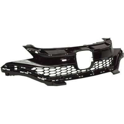 Rareelectrical - New Painted Black Grille Assembly Compatible With Honda Fit Ex 4 Cyl 1.5L Fit Dx 4 Cyl 1.5L Fit Lx 4 - Image 3