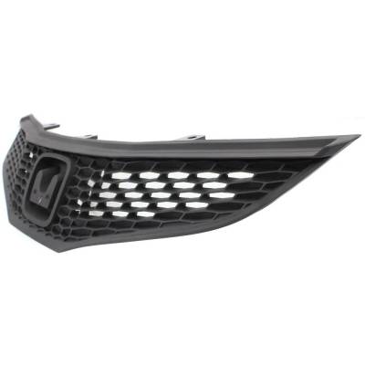 Rareelectrical - New Textured Black Grille Assembly Compatible With Honda Fit Lx 4 Cyl 1.5L Fit Dx 4 Cyl 1.5L Fit - Image 2