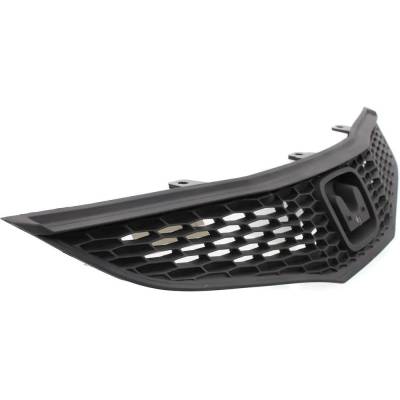Rareelectrical - New Textured Black Grille Assembly Compatible With Honda Fit Lx 4 Cyl 1.5L Fit Dx 4 Cyl 1.5L Fit - Image 3
