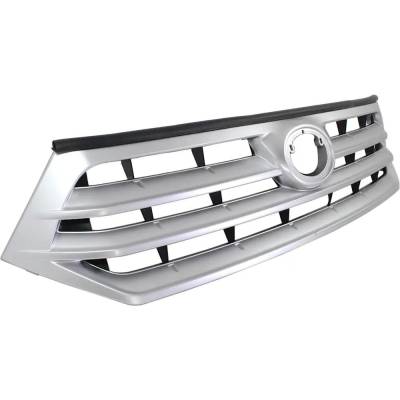 Rareelectrical - New Painted Silver Grille Assembly Compatible With Toyota Highlander Base 6 Cyl 3.5L Highlander Plus - Image 3
