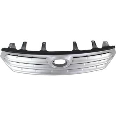 Rareelectrical - New Painted Silver Grille Assembly Compatible With Toyota Highlander Base 6 Cyl 3.5L Highlander Plus - Image 4