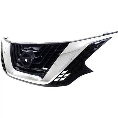 Rareelectrical - New Chrome Shell Grille Assembly Compatible With Nissan Murano Platinum 6 Cyl 3.5L Murano Sv 6 Cyl - Image 3