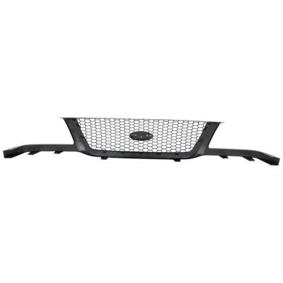 Rareelectrical - New Painted Black Grille Assembly Compatible With Ford Ranger Edge 6 Cyl 4.0L Ranger Xl 4 Cyl 2.5L - Image 4