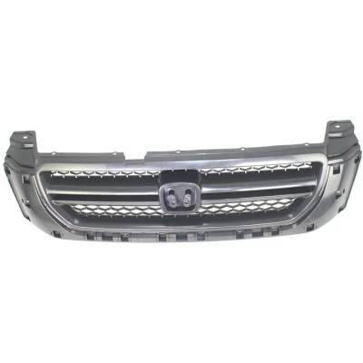 Rareelectrical - New Textured Gray Grille Assembly Compatible With Honda Pilot Lx 6 Cyl 3.5L 2003-2005 Ho1200170 - Image 6