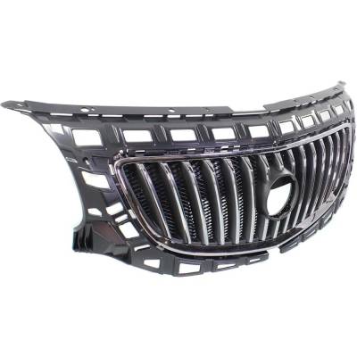 Rareelectrical - New Chrome Shell Grille Assembly Compatible With Buick Regal Base 4 Cyl 2.4L Regal Cxl 4 Cyl 2.4L - Image 3