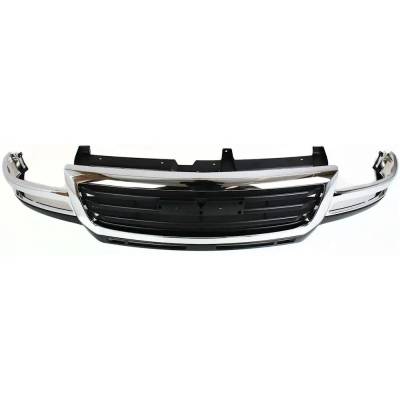 Rareelectrical - New Chrome/Painted Black Grille Assembly Compatible With Gmc Sierra 2500 Hd Sle 8 Cyl 6.6L Sierra - Image 5