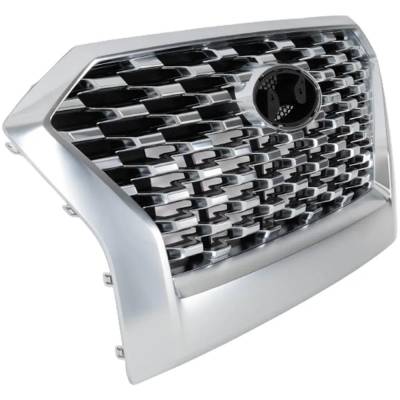 Rareelectrical - Chrome Grille Assembly Compatible With Hyundai Palisade Preferred 6 Cyl 3.8L Palisade Sel 6 Cyl 3.8L - Image 3