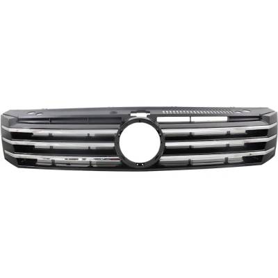 New Painted Black Grille Assembly Compatible With Volkswagen Passat Sport 4 Cyl 1.8L Passat