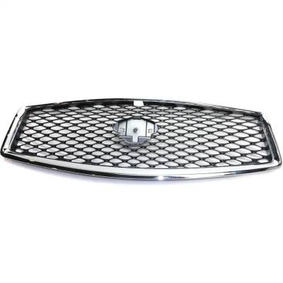 New Primed Grille Assembly Compatible With Infiniti Q50 Base 4 Cyl 2.0L Q50 Sport 6 Cyl 3.0L Q50