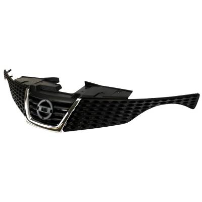 Rareelectrical - New Painted Black Grille Assembly Compatible With Nissan Juke S 4 Cyl 1.6L Juke Sl 4 Cyl 1.6L Juke - Image 2