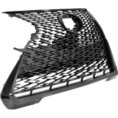 Rareelectrical - New Black Grille Assembly Compatible With Lexus Ux250h Premium 4 Cyl 2.0L Ux250h F Sport Series 1 4 - Image 3