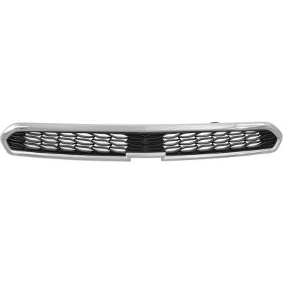 New Chrome Shell Grille Assembly Compatible With Chevrolet Spark Lt 4 Cyl 1.2L Spark Ls 4 Cyl 1.2L