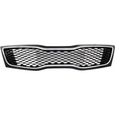 New Black Grille Assembly Compatible With Kia Optima Lx 4 Cyl 2.4L Optima Hybrid Lx 4 Cyl 2.4L