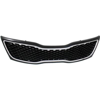 Rareelectrical - New Black Grille Assembly Compatible With Kia Optima Lx 4 Cyl 2.4L Optima Hybrid Lx 4 Cyl 2.4L - Image 4