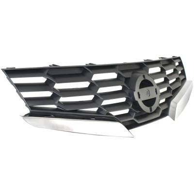 Rareelectrical - New Painted Black Grille Assembly Compatible With Nissan Altima Se 6 Cyl 3.5L Altima S 6 Cyl 3.5L - Image 3