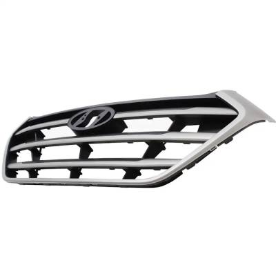 Rareelectrical - New Painted Silver Grille Assembly Compatible With Hyundai Tucson Premium 4 Cyl 2.0L Tucson Se 4 Cyl - Image 3