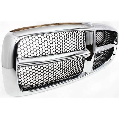 Rareelectrical - New Paintable Insert Grille Assembly Compatible With Dodge Ram 1500 Laramie 6 Cyl 3.7L Ram 2500 Slt - Image 3