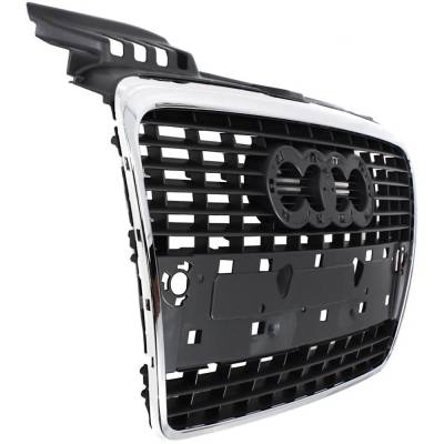 Rareelectrical - New Chrome Shell Grille Assembly Compatible With Audi A4 Quattro Avant 6 Cyl 3.2L A4 Cabriolet 4 Cyl - Image 3