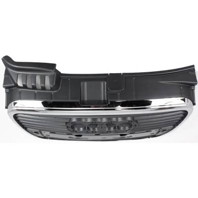 Rareelectrical - New Chrome Shell Grille Assembly Compatible With Audi A4 Quattro Avant 6 Cyl 3.2L A4 Cabriolet 4 Cyl - Image 6