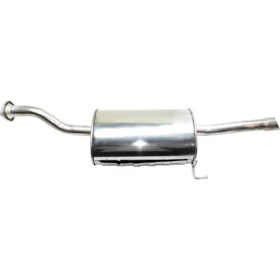 Rareelectrical - New Stainless Steel Muffler Compatible With Honda Civic Si 4 Cyl 1.7L Civic Ex 4 Cyl 1.7L Civic Hx 4 - Image 3