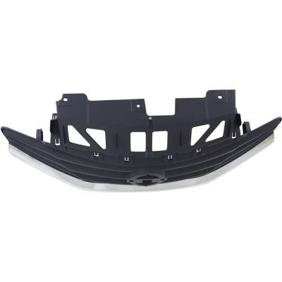 Rareelectrical - New Gray Grille Assembly Compatible With Nissan Versa Note S 4 Cyl 1.6L Versa Note Sl 4 Cyl 1.6L - Image 4