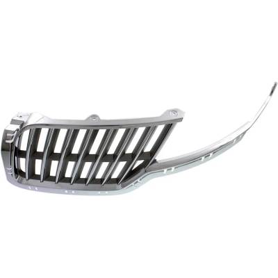 Rareelectrical - New Chrome Shell Grille Assembly Compatible With Lincoln Mkz Base 6 Cyl 3.5L Mkz Hybrid 4 Cyl 2.5L - Image 4