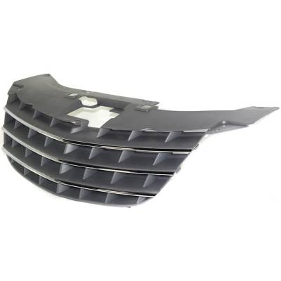 Rareelectrical - New Gray Grille Assembly Compatible With Chrysler Sebring Limited 6 Cyl 3.5L Sebring Touring 4 Cyl - Image 2