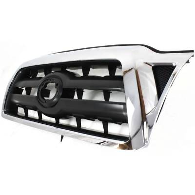 Rareelectrical - New Chrome Shell Grille Assembly Compatible With Toyota Tacoma X-Runner 6 Cyl 4.0L Tacoma Base 6 Cyl - Image 2