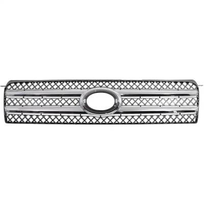 Painted Black Grille Assembly Compatible With Toyota Highlander Hybrid Limited 6 Cyl 3.3L Highlander