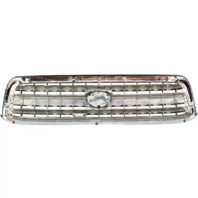 Rareelectrical - New Chrome Shell Grille Assembly Compatible With Toyota Tundra Sr5 6 Cyl 3.4L Tundra Limited 8 Cyl - Image 4